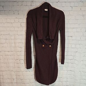 Cabi Regal Duster Cardigan In Purple Size XS